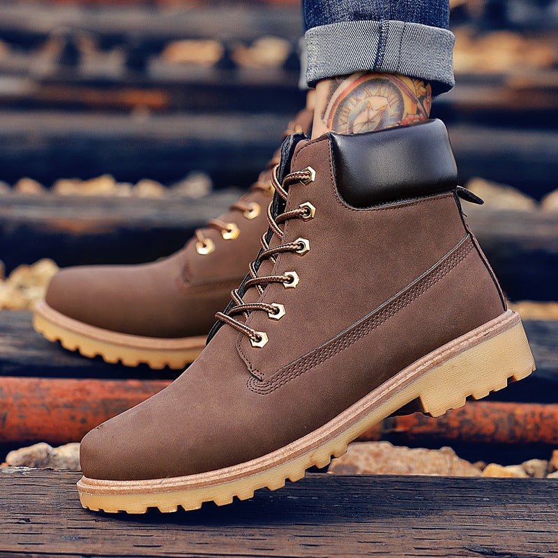 Herren High-top PU Leder Casual Snow Boots – Bild 8 | LuxeStyle