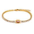 Vergoldetes Zirkon-Armband aus Edelstahl | LuxeStyle