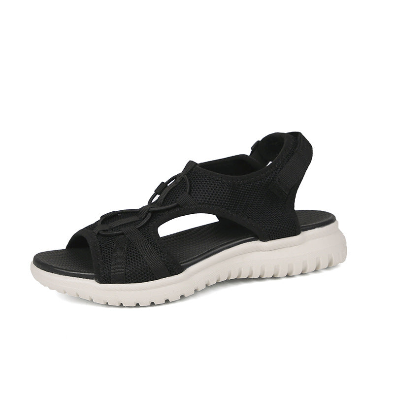 Atmungsaktive Mesh-Sandalen mit Plateau – Bild 6 | LuxeStyle