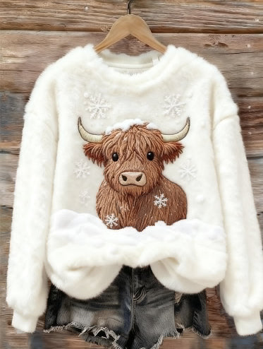Langarm-Shirt mit Schneemann-Design
