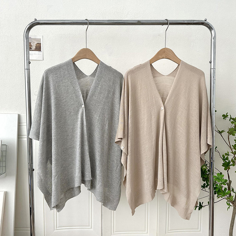 Schwarzer Strick-Cardigan mit Gürtelschnalle – Bild 5 | LuxeStyle