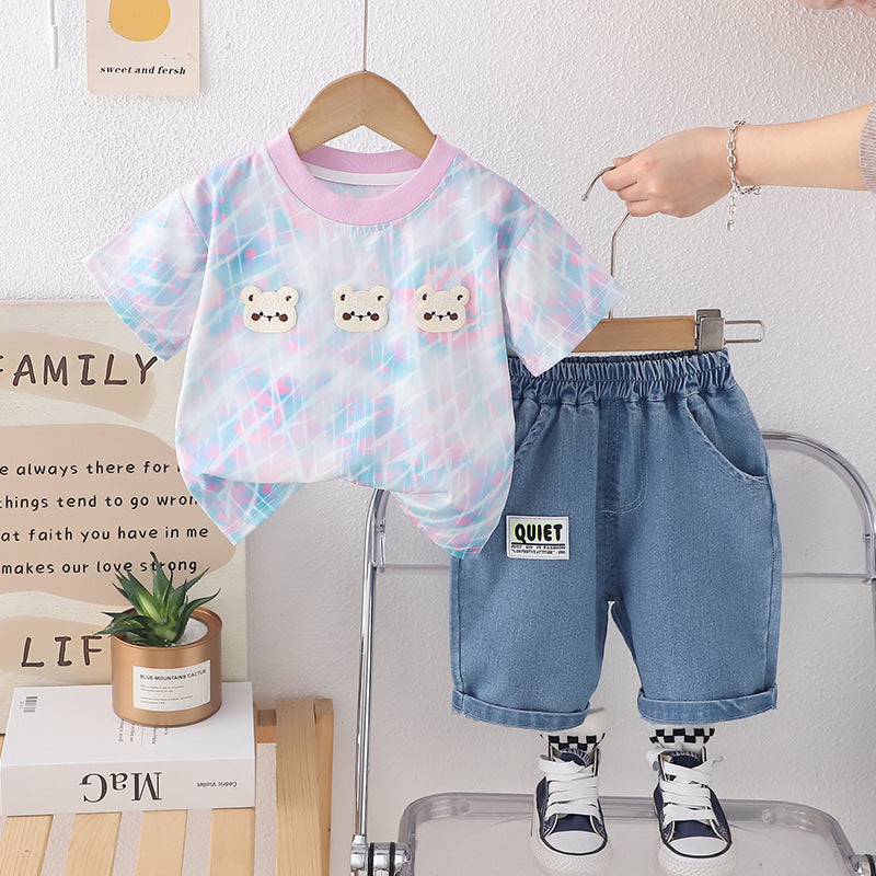 Baby-Einteiler mit Bärenmotiv, zweiteilig – Bild 2 | LuxeStyle
