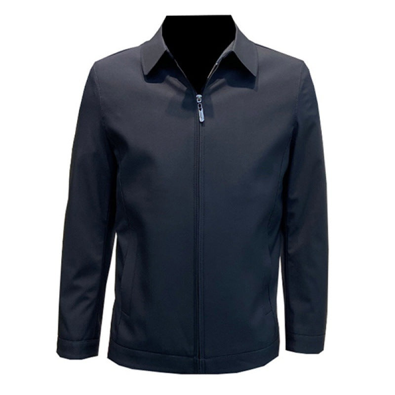 Herren Einfarben Business-Jacke