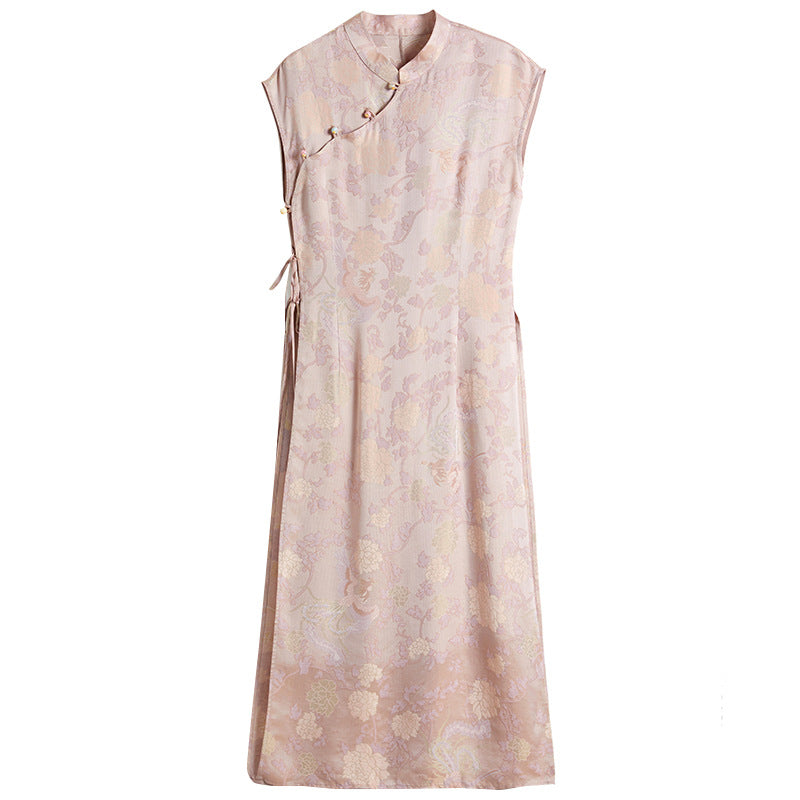 Elegantes Seidenkleid im chinesischen Stil – Bild 7 | LuxeStyle