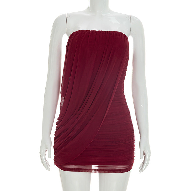 Elegantes trägerloses Mini-Kleid – Bild 8 | LuxeStyle