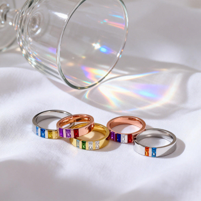 Kupfer-Zirkon Ring
