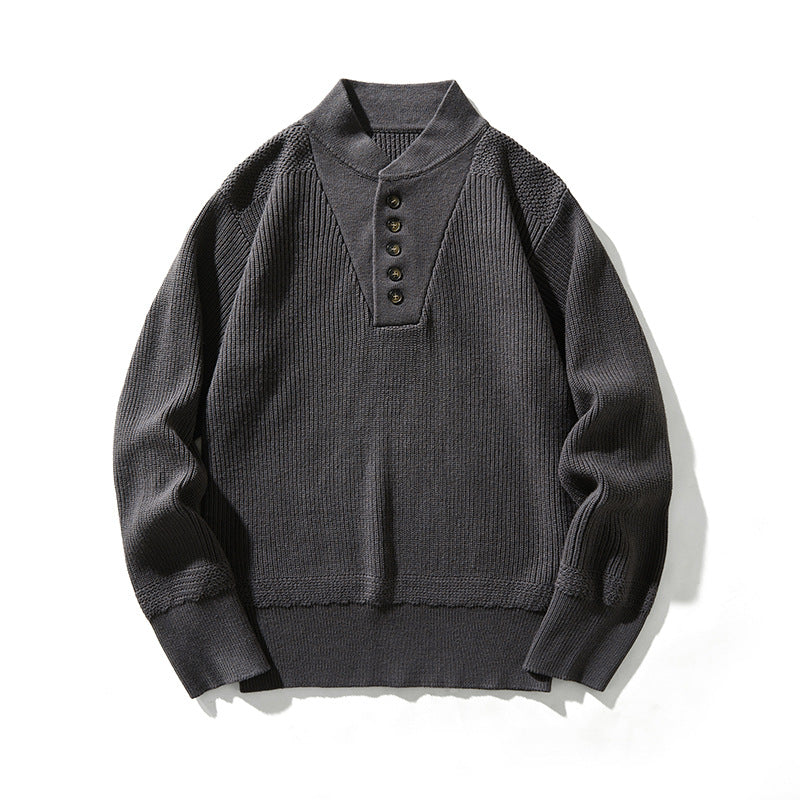 Edgy Henley-Pullover
