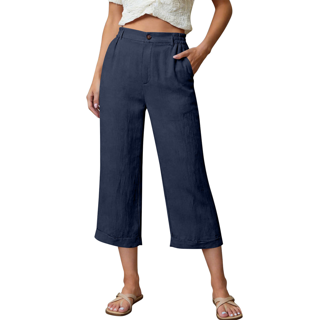 Luftige Caprihose mit Taschen für den Sommer