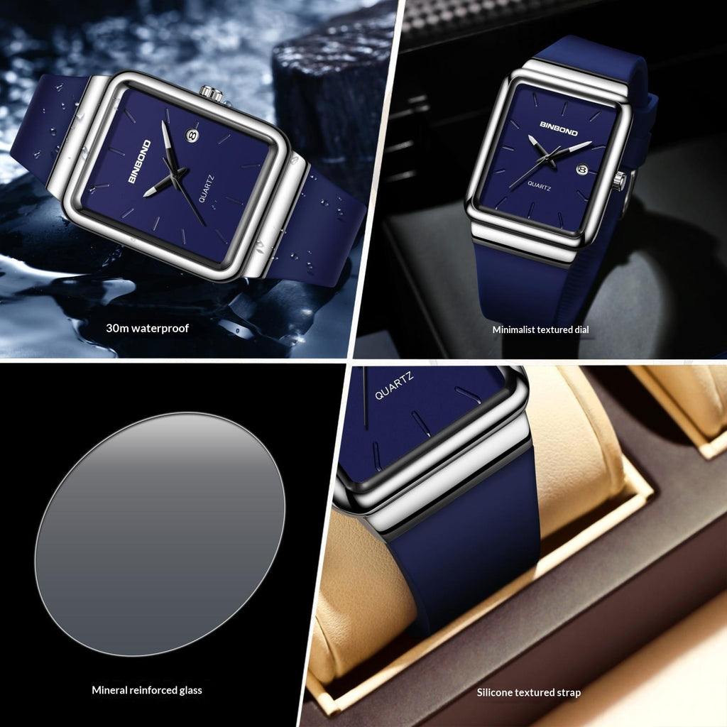 Wasserdichte Armbanduhr mit Silikonarmband – Bild 11 | LuxeStyle