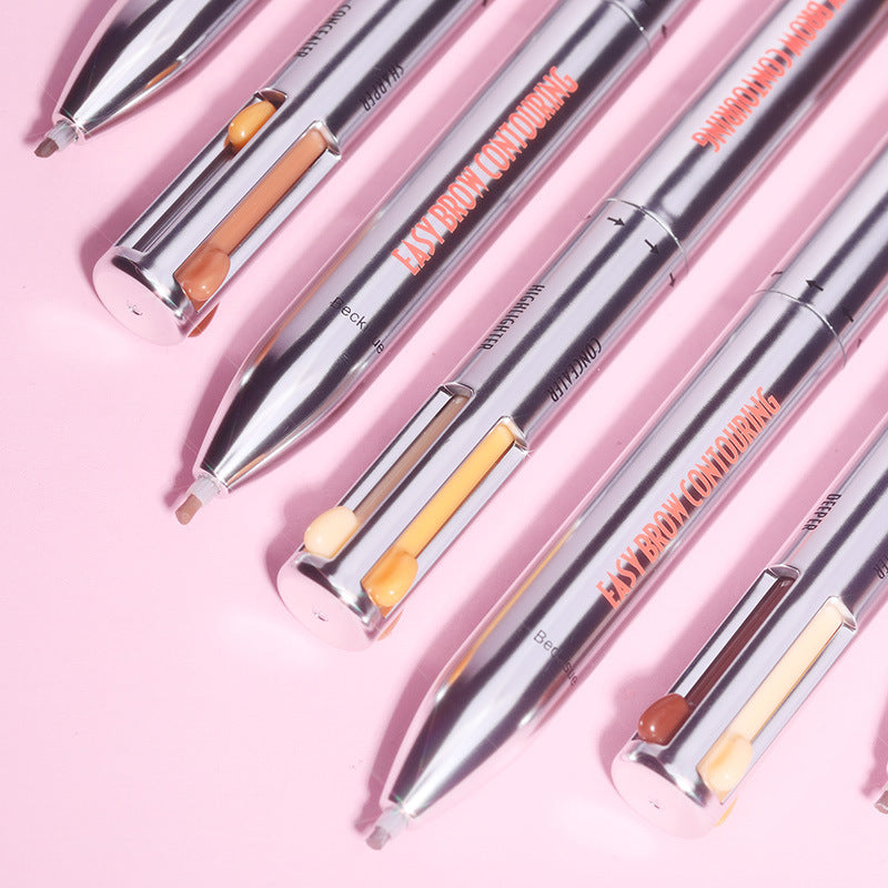 4-in-1 Augenbrauenstift mit drehbarer Perle