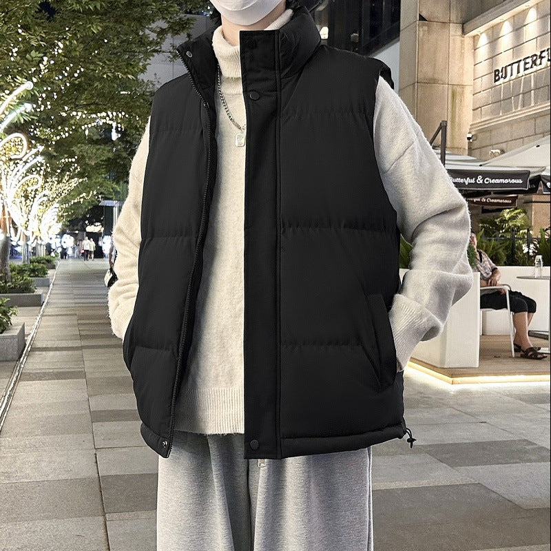 Stehkragen-Weste Winter Wattierte Jacke – Bild 5 | LuxeStyle
