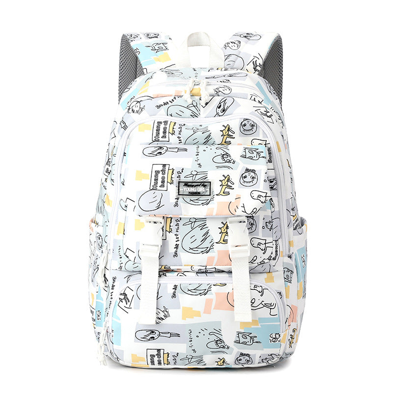 Leichter Schulrucksack mit Print – Bild 4 | LuxeStyle