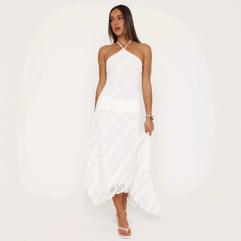 Asymmetrisches Resort-Kleid mit Taillierung – Bild 3 | LuxeStyle