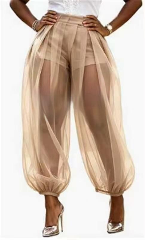 Semi-transparente Mesh-Haremshose
