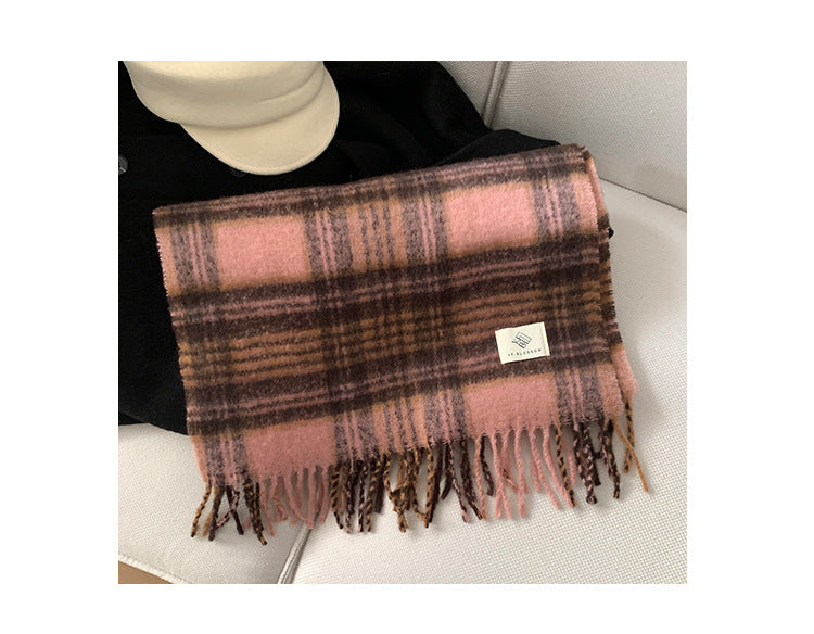 Plaid-Schal in Mintgrün, Pink, Lila, Schwarz, Blau – Bild 10 | LuxeStyle