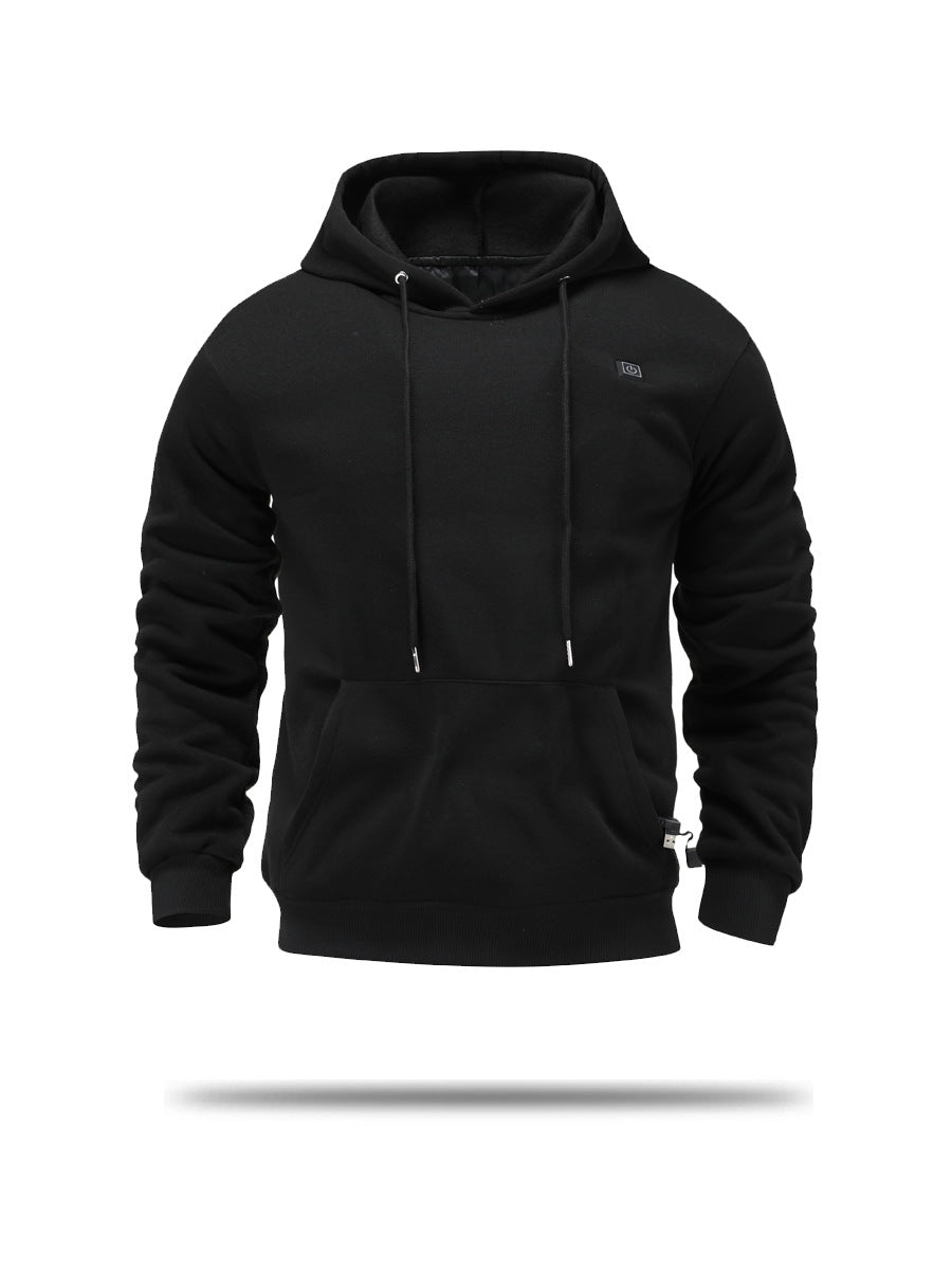 Herren Fleece-Hoodie mit integrierter Heizfunktion