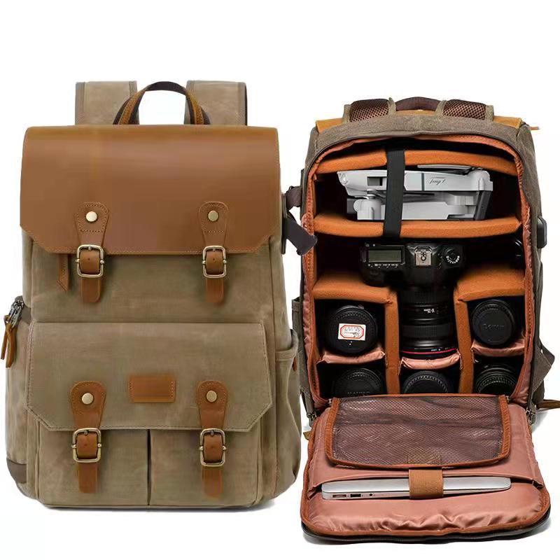 Wasserdichter Canvas Rucksack mit grosser Kapazität – Bild 6 | LuxeStyle