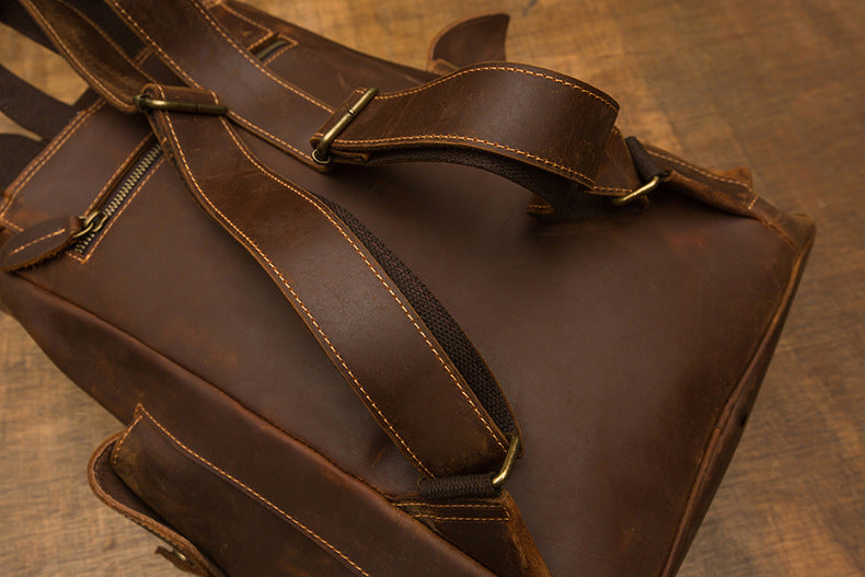 Retro Lederrucksack für Herren
