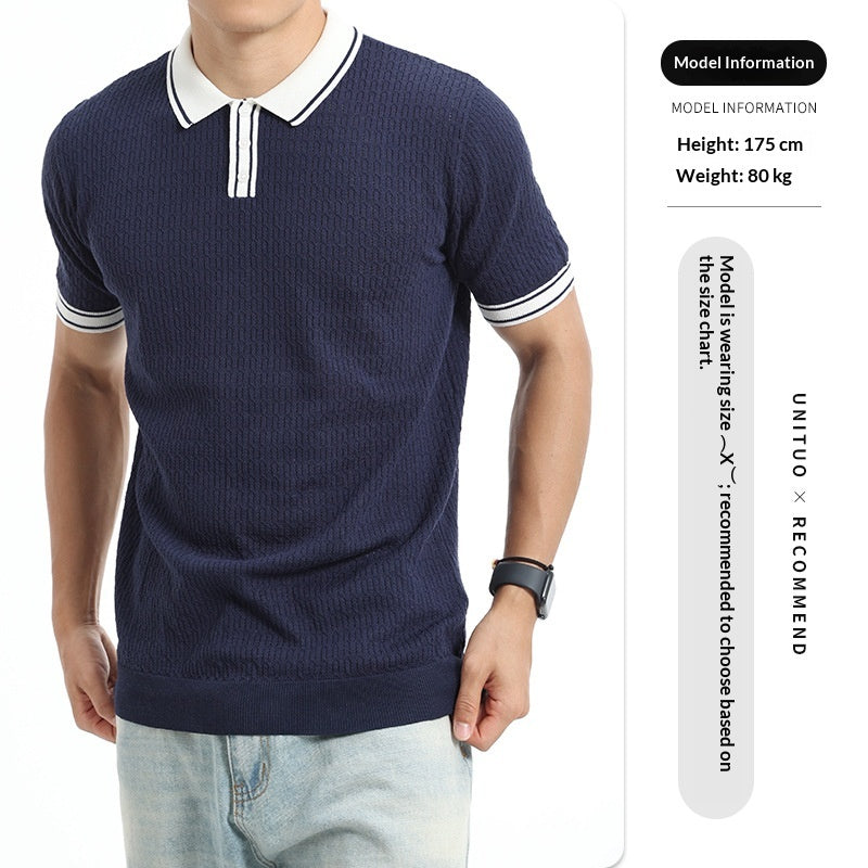 Klassisches Polo-Shirt mit Farbblock-Design – Bild 3 | LuxeStyle