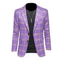 Herren Slim-Fit-Sakko mit Plaidmuster