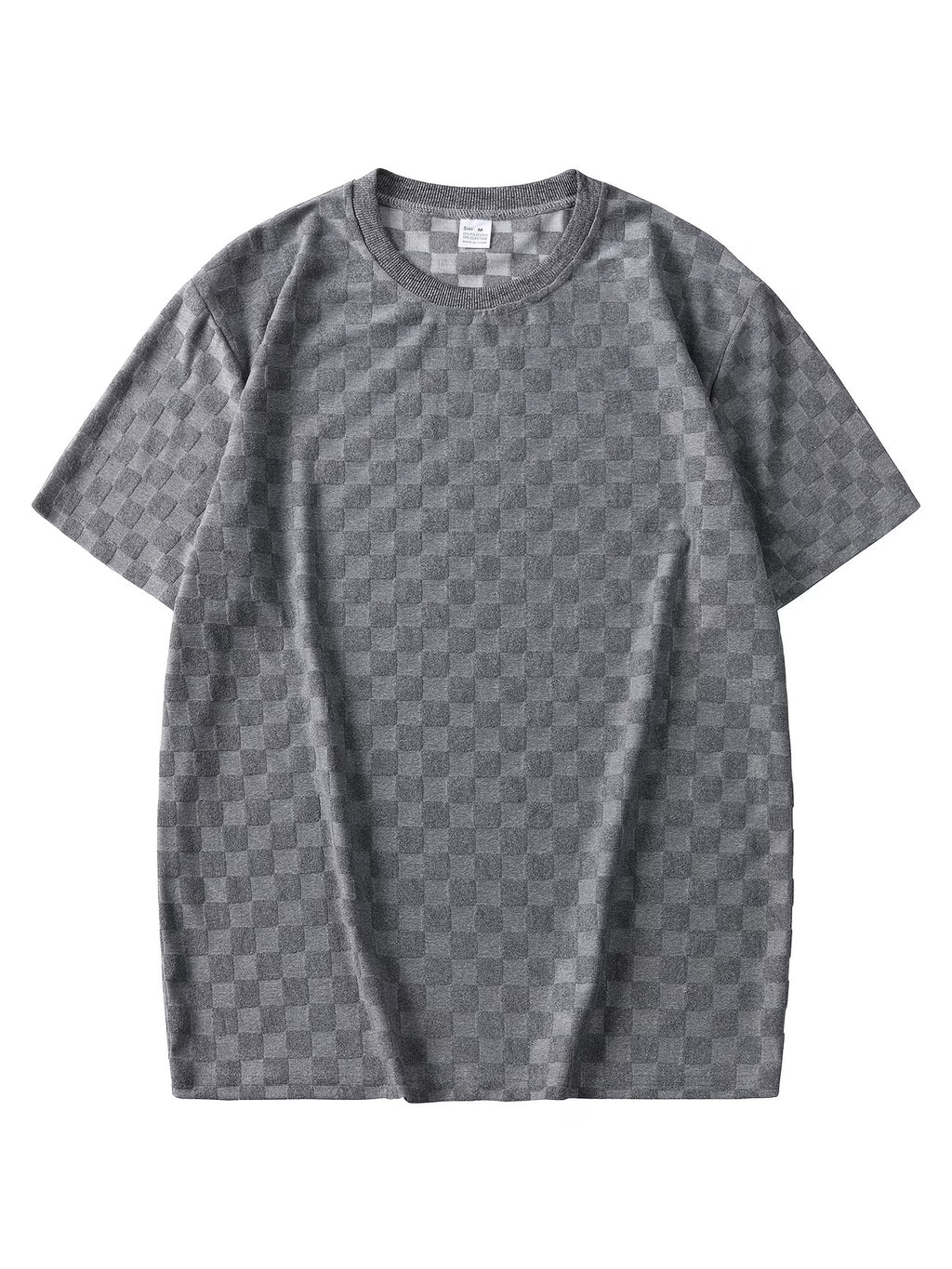 Herren Sommer Jacquard Hemd Kurzarm