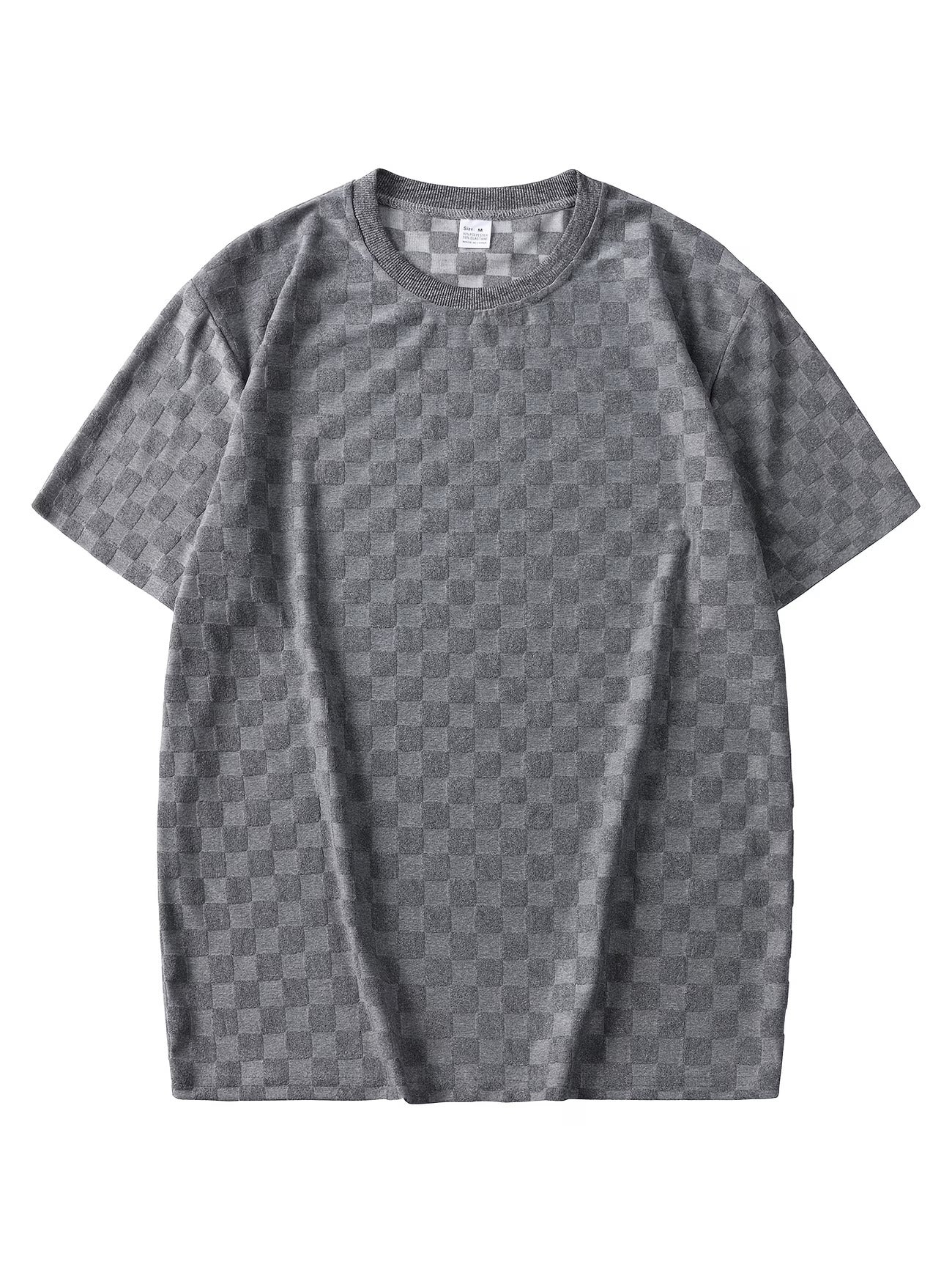 Herren Sommer Jacquard Hemd Kurzarm