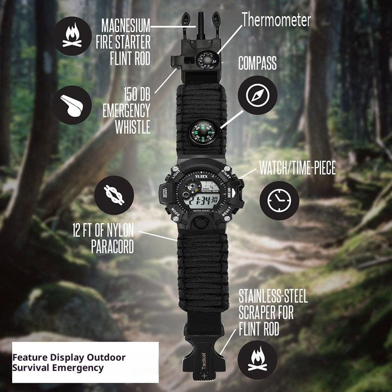 Multifunktionale Outdoor-Survival-Uhr – Ansicht 6
