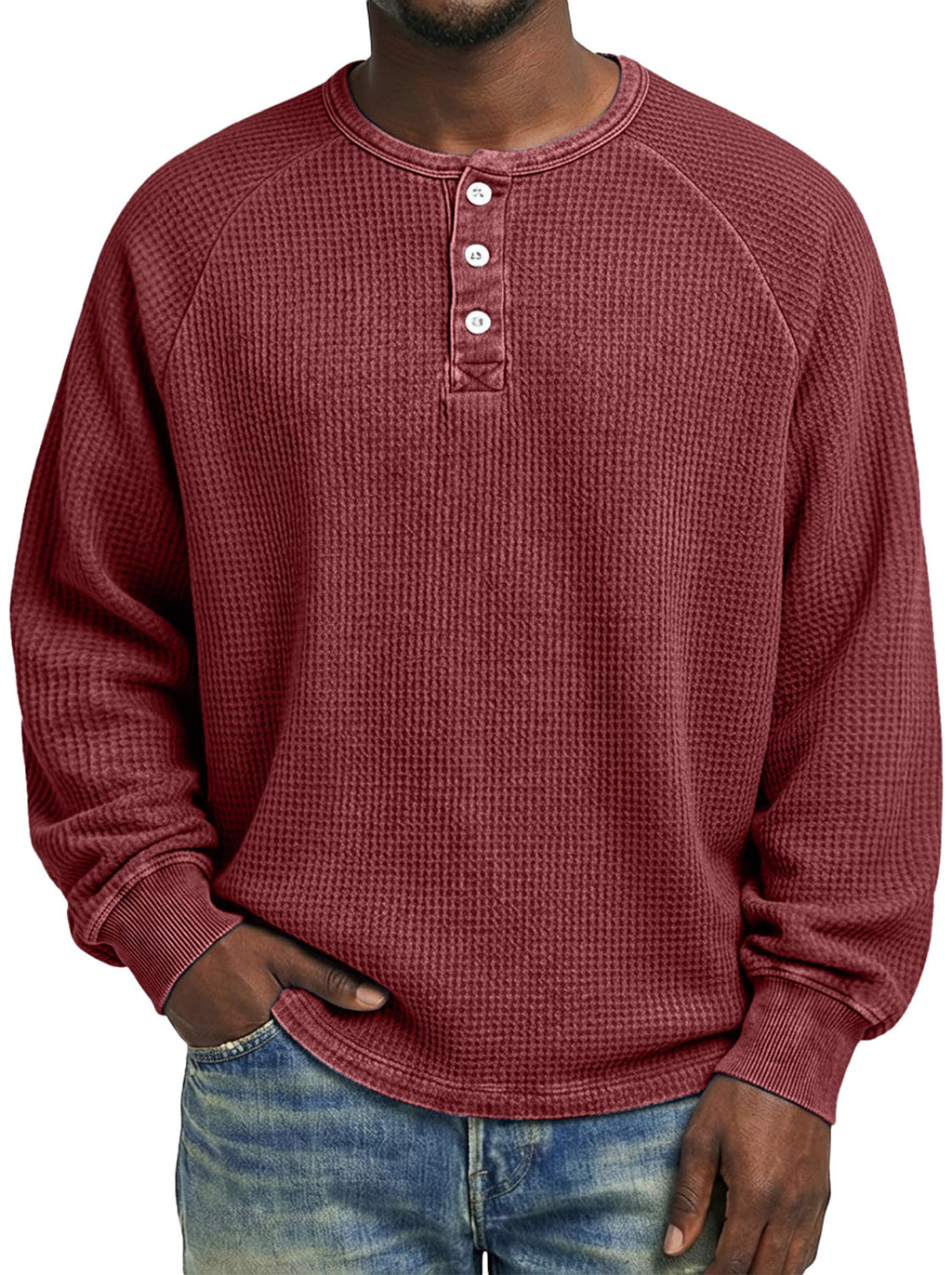 Langärmliges Herren-T-Shirt mit Print – Bild 5 | LuxeStyle