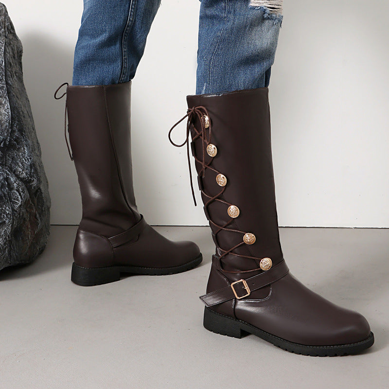 Herren High-Top Leder-Boots
