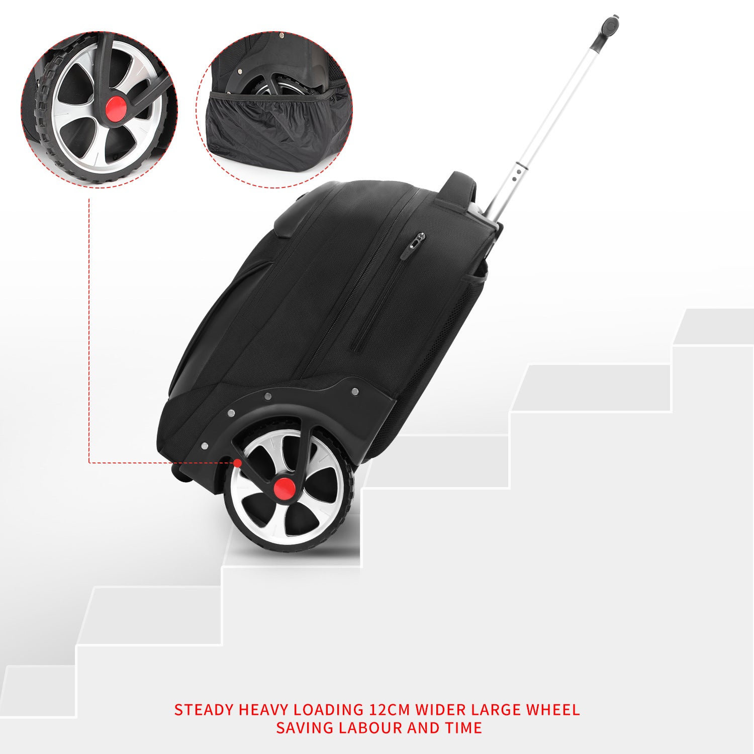 Grosser 18-Zoll Trolley mit Volumenerweiterung