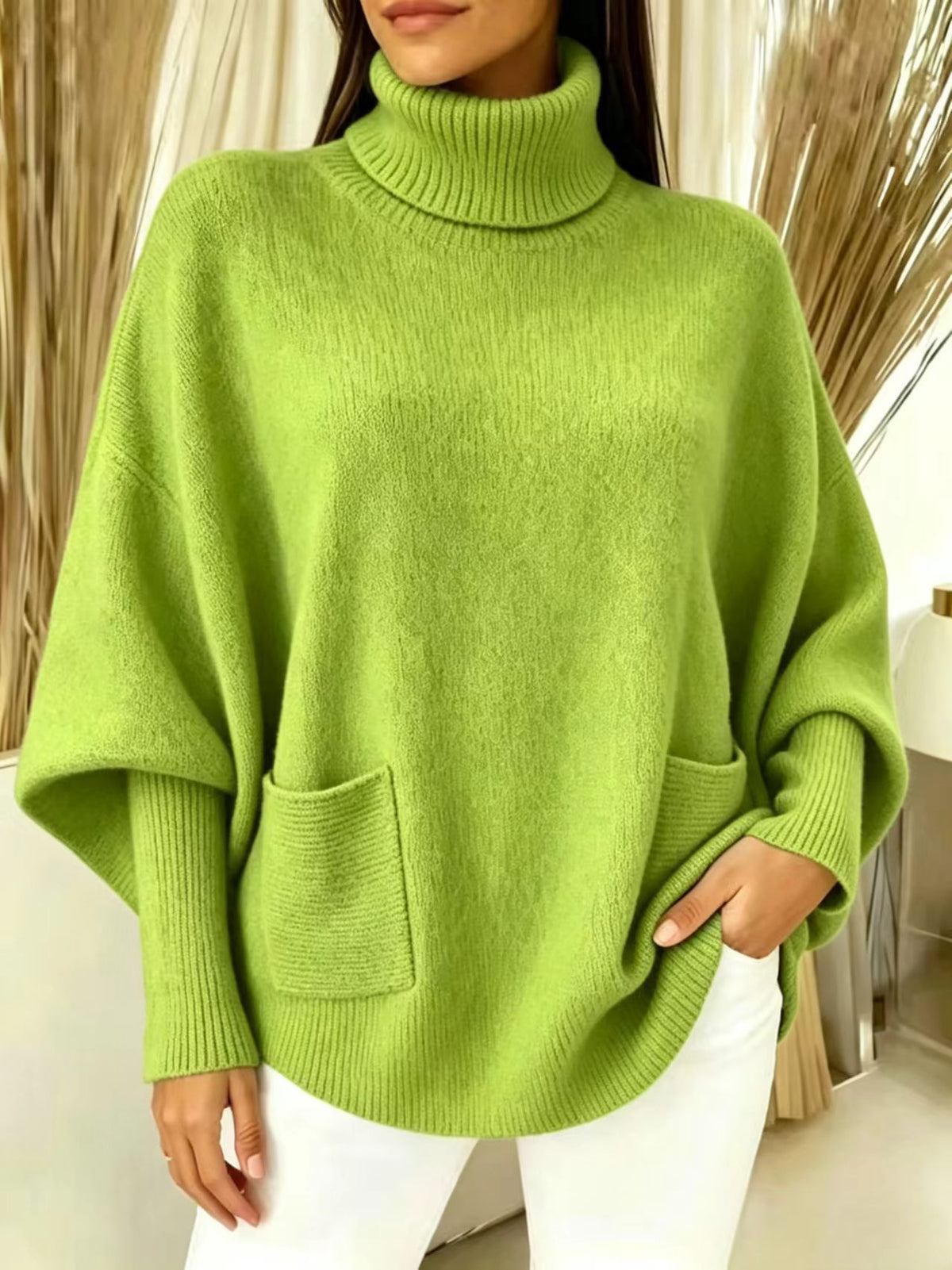 Rollkragenpullover mit langen Ärmeln – Bild 6 | LuxeStyle