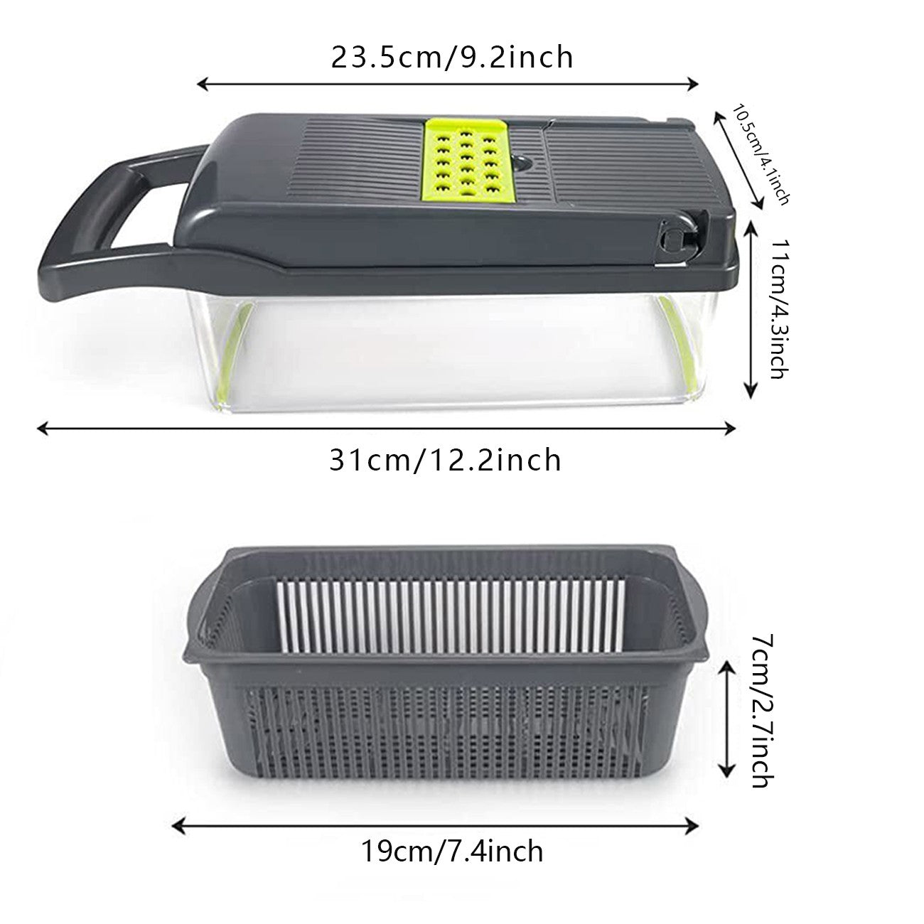 Gemüseschneider 15-in-1 mit Schäler und Hobel