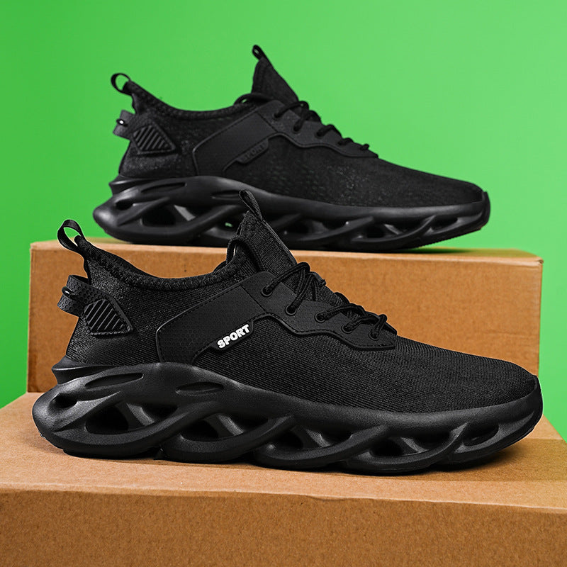 Sneaker mit Mesh-Obermaterial, flache Sohle – Bild 6 | LuxeStyle