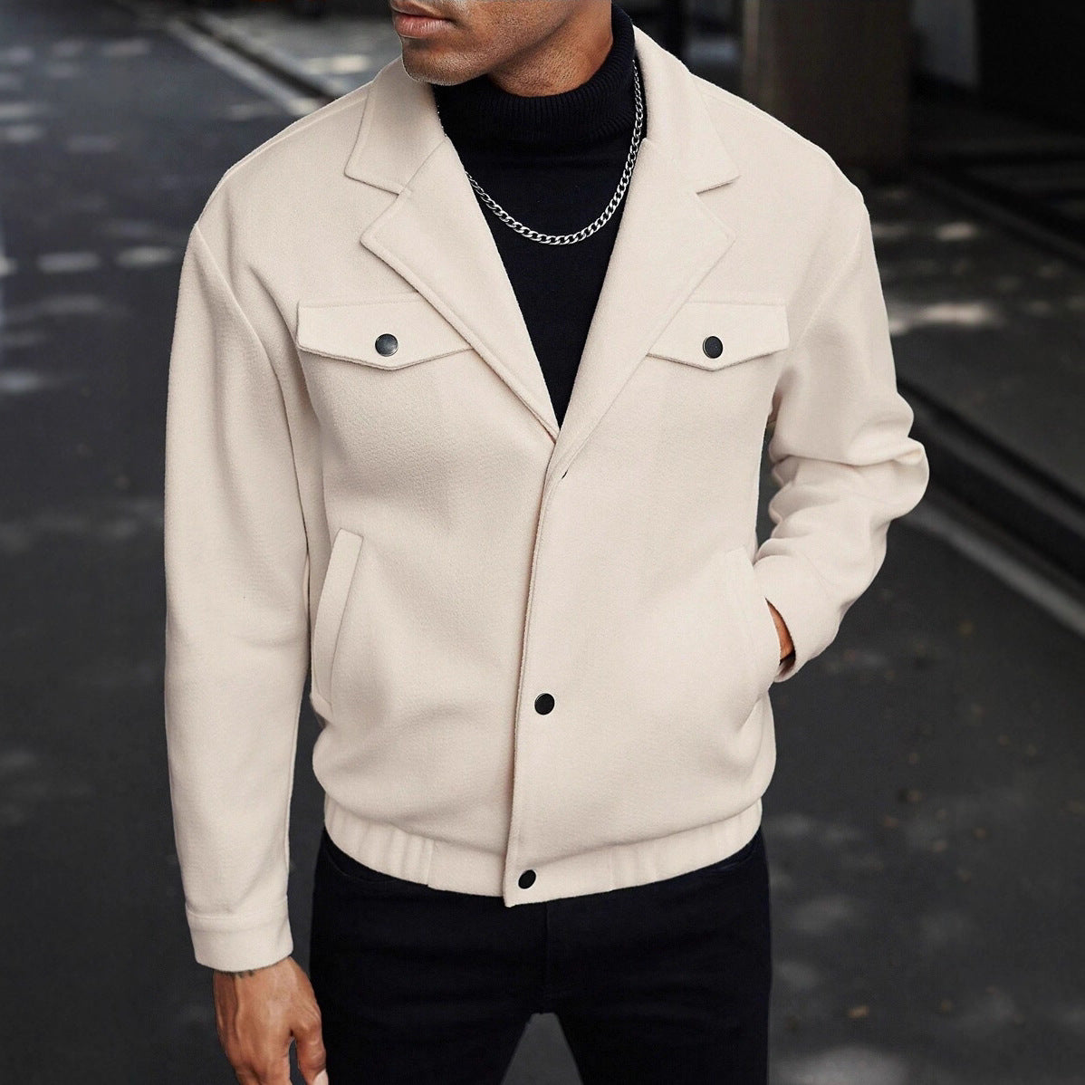 Herren Freizeitjacke mit Kapuze