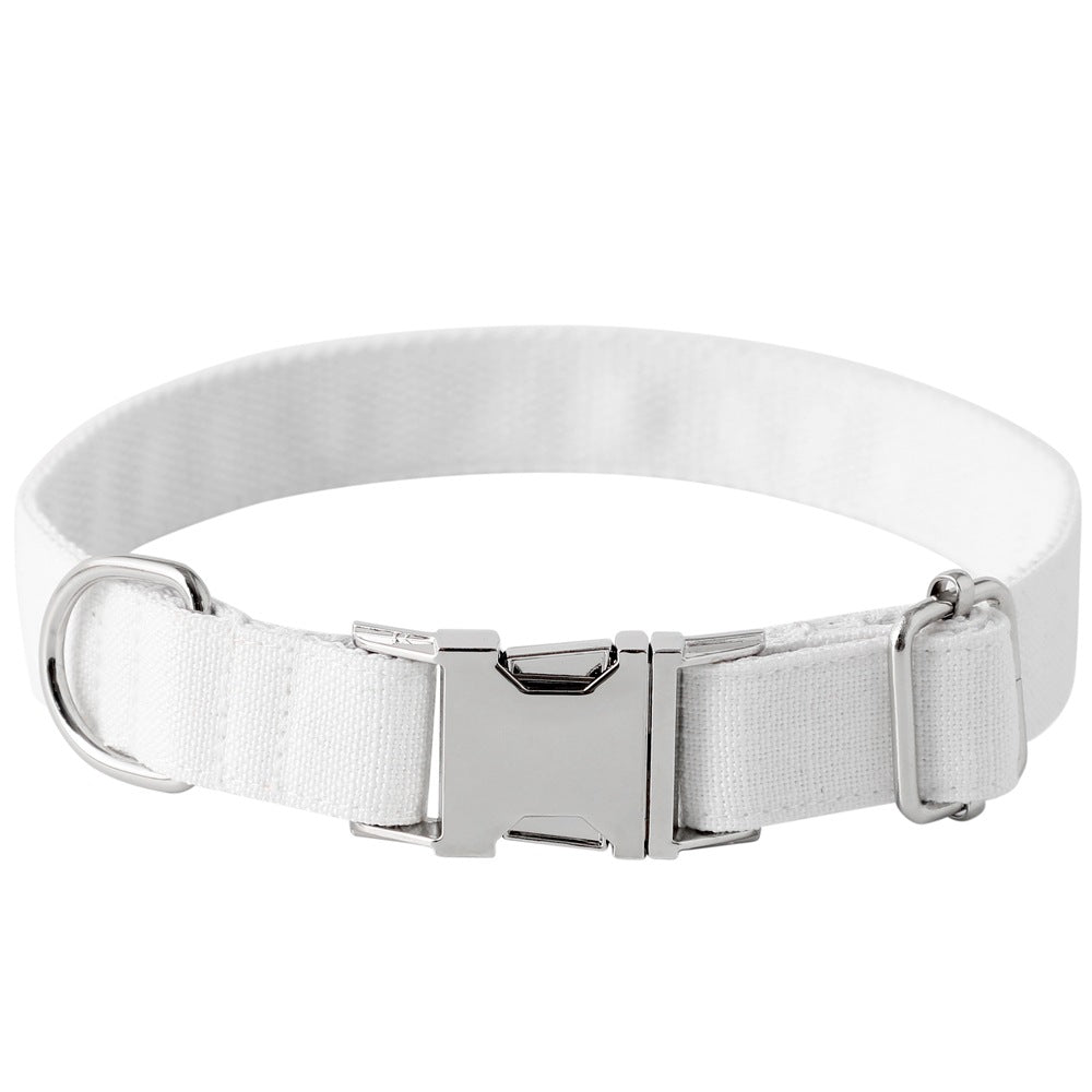Hundehalsband mit Fliege, Weiss