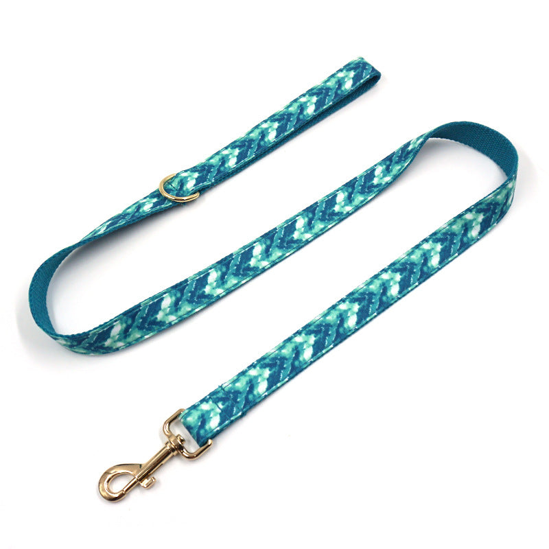 Halsband- und Leinen-Set «Agate Green» – Bild 3 | LuxeStyle
