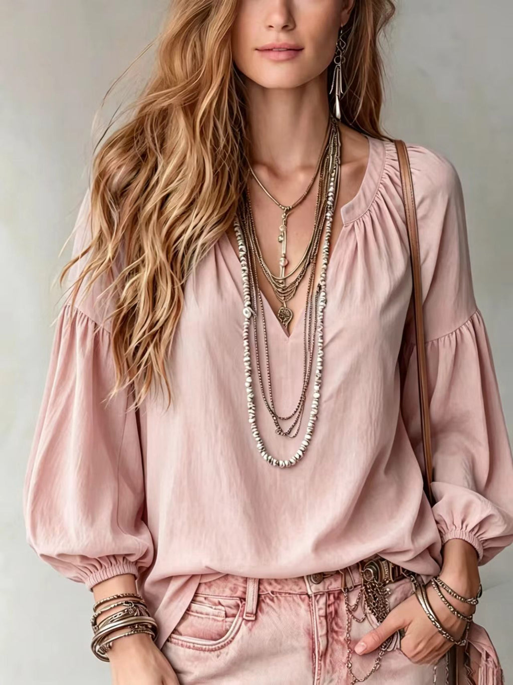 Weites Langarmshirt