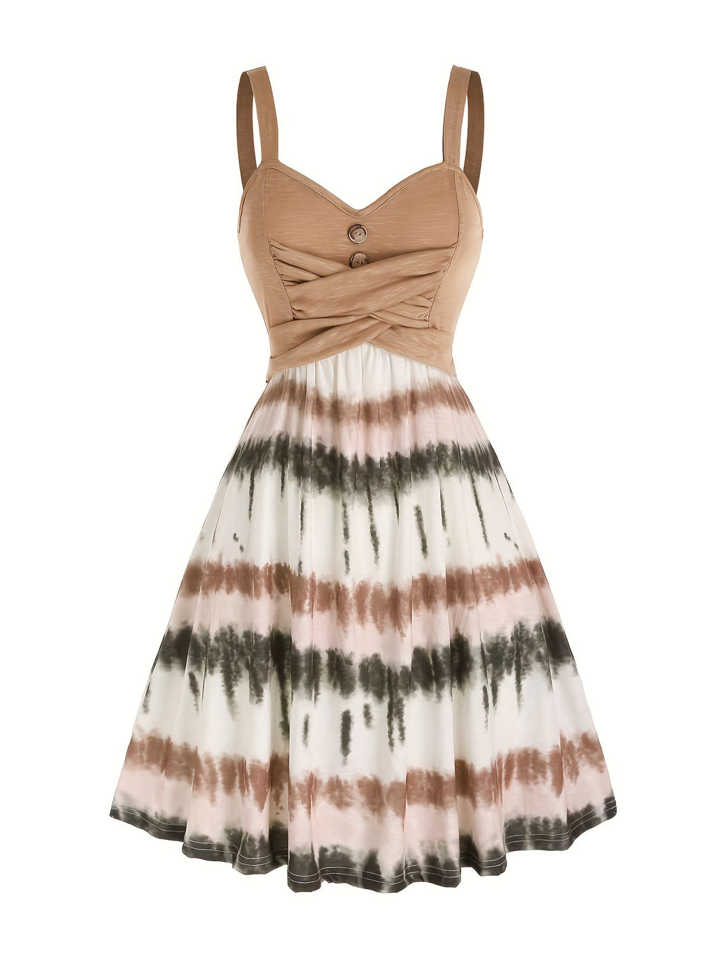 Geblümtes Midi-Kleid mit Prinzessinnenärmeln