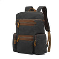 Robuster Laptop-Rucksack aus gewachstem Canvas – Bild 3 | LuxeStyle