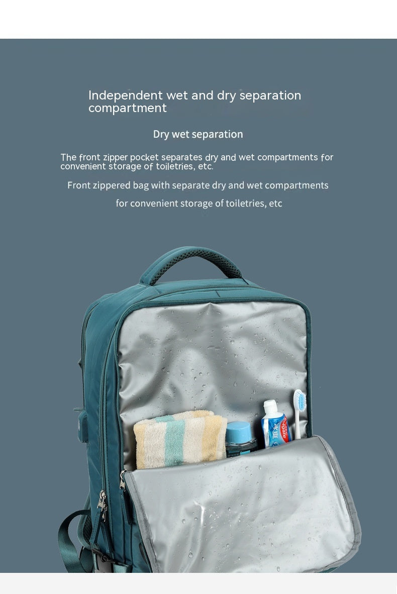 Leichter Nylon-Reiserucksack mit Nass-/Trockenfach