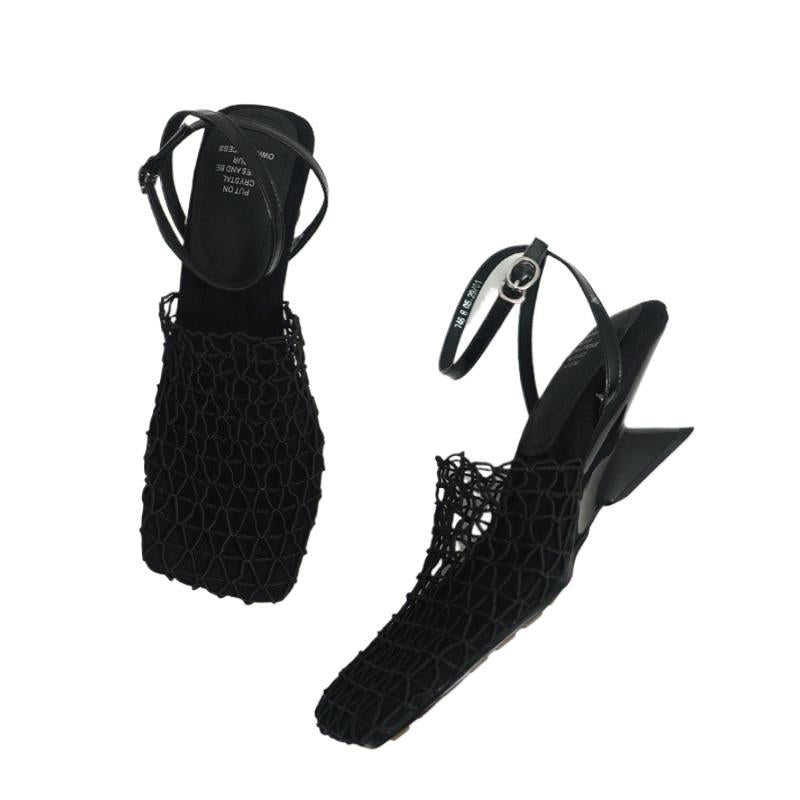 Vintage Weave Chunky Heel Sandalen – Bild 5 | LuxeStyle