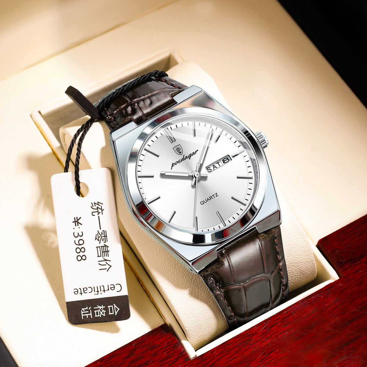 Ultraflache Herrenuhr, wasserdicht – Bild 6 | LuxeStyle