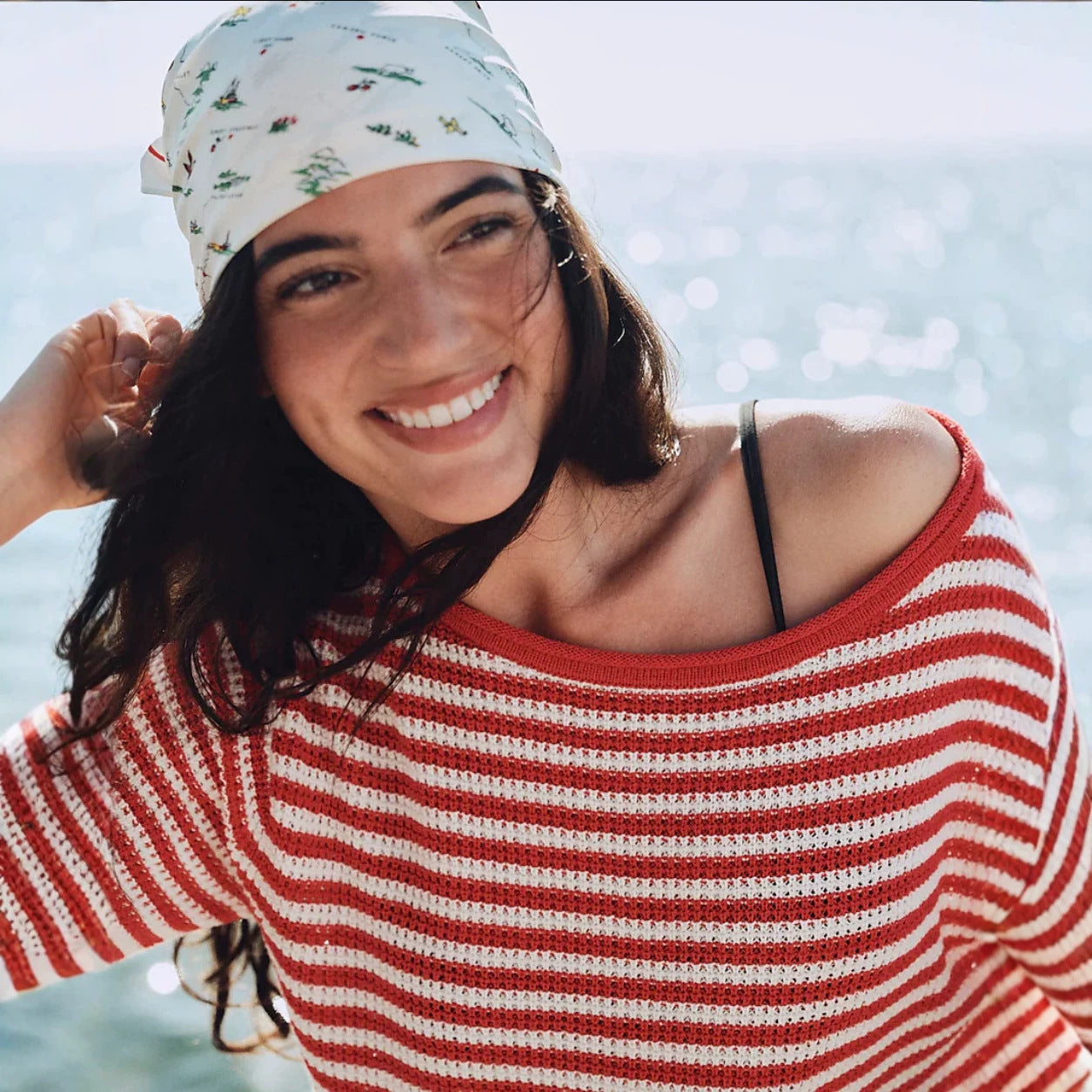 Gestreifter Pullover im Casual Loose Fit