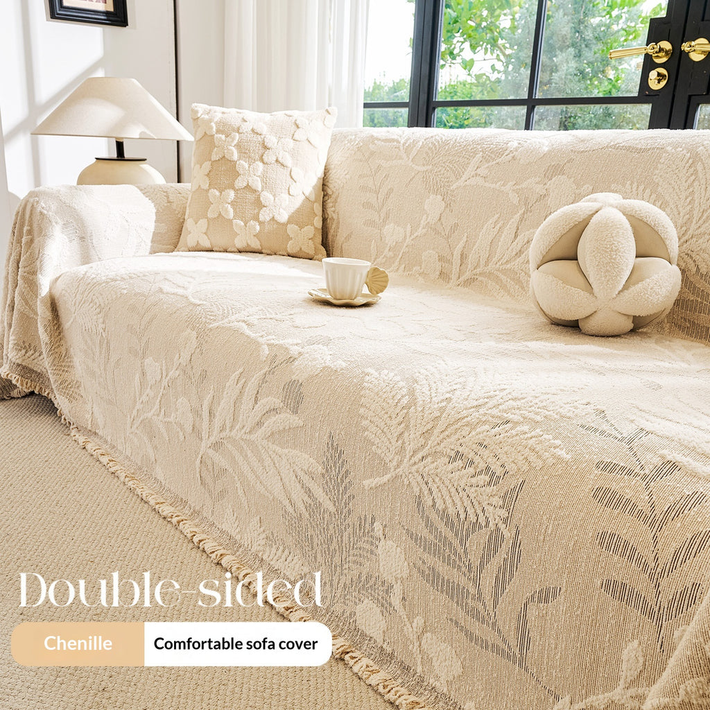 Sofabedeckung Pflanzenmuster, 180x260cm – Bild 5 | LuxeStyle
