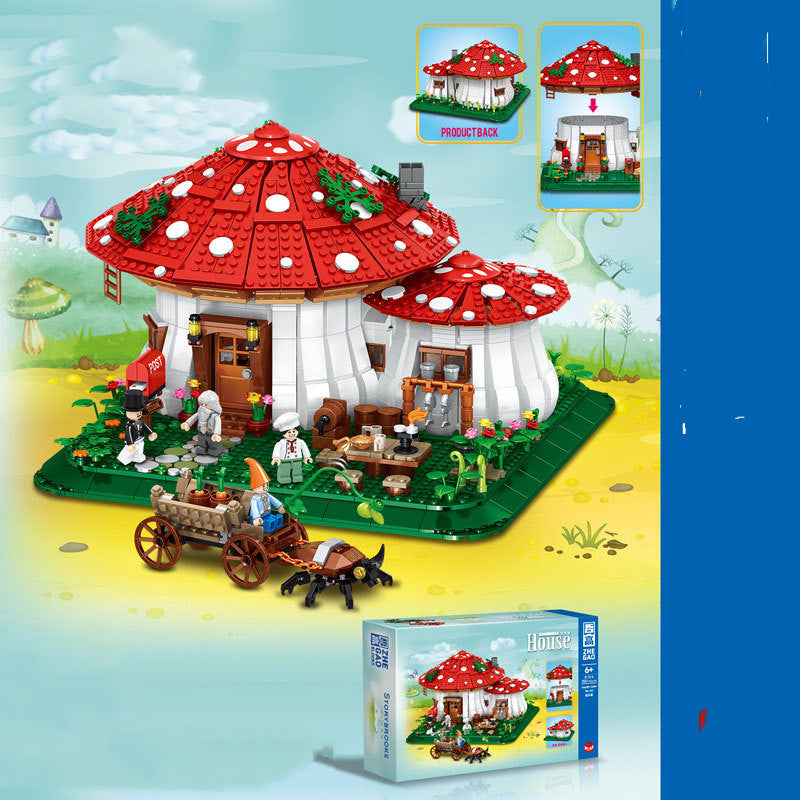 Pilzhaus-Strassenansicht Baustein-Puzzle – Bild 3 | LuxeStyle