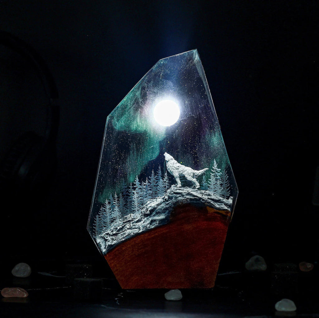 Schneewolf-Lampe