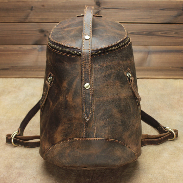 Retro Lederrucksack "Crazy Horse" – Bild 3 | LuxeStyle