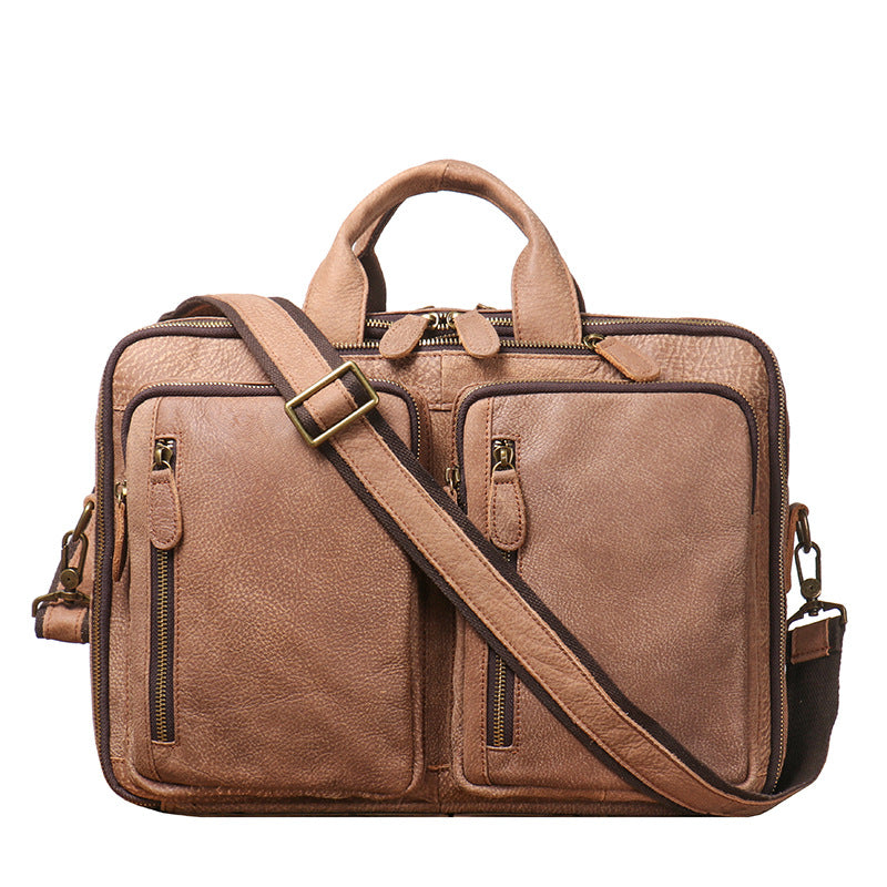 Lederrucksack gross – Vintage Braun