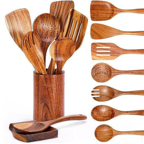 Küchenhelfer-Set Teakholz – Bild 19 | LuxeStyle