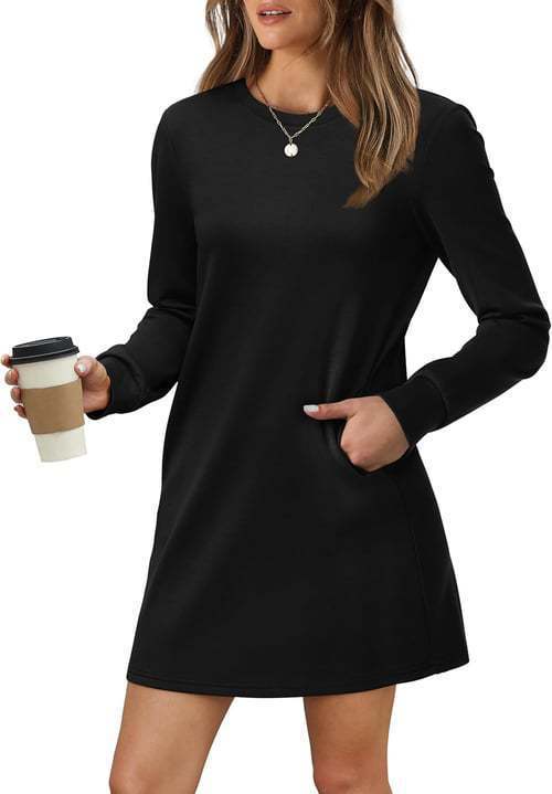 Kapuzenkleid mit Tasche